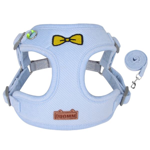 Quality Reflective Pet Corduroy Harness Vest With Safety Buckle For Small Dogs wholesale
