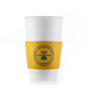 Eco Friendly Paper Cup Sleeve with Button