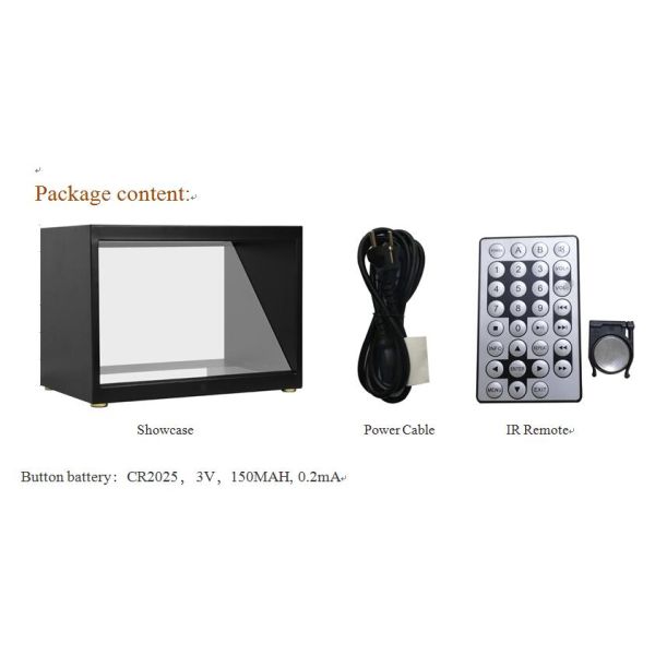 32inch 180 Degree Holo Cube 3D Hologram Showcase Display Full HD Hologram Pyramid Display