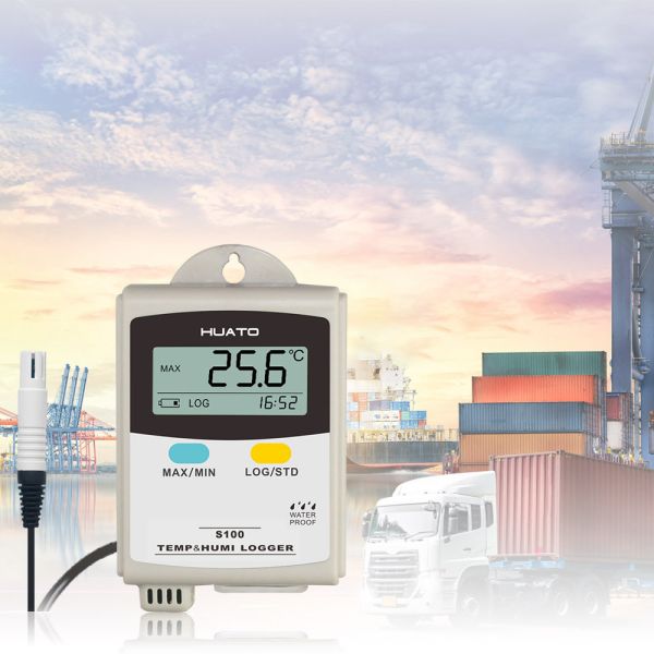 External Sensor Temperature Recorders Data Loggers , Temperature And Humidity