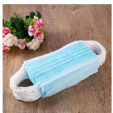 Safe Colored Disposable Protective Face Mask 3 Ply High Fluid Protective