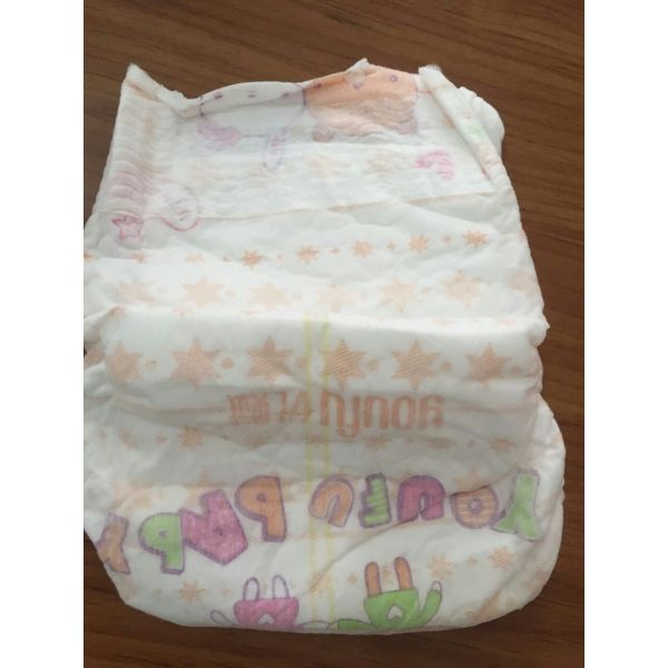 Bales B Grade Diapers 100% Usable With Hydrophilic Nonwoven Cottony Surface