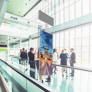 Indoors Double Sided Hanging Digital Signage 16.7M 8ms 2G DDR3 ROM