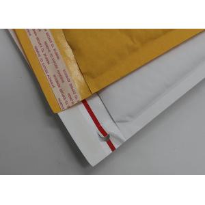 Customized Yellow Kraft Paper Bubble Mailers Easy To Tear Padded For Mailing