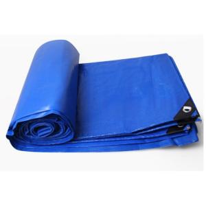 High Strength Waterproof PE Tarpaulin Fabric with Plaid Style and 500D-1500D