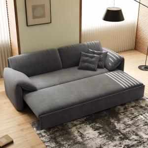 Pull Out Folding Sofa Bed Dual Use Home Living Room Multi Functional Double Size