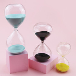 Flat Glass Hourglass 60 Minute Sand Timer ISO9001 approved