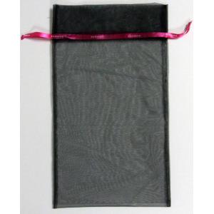 CMYK Organza Drawstring Gift Bags Gravure Offset Print , Ribbon Organza Bag