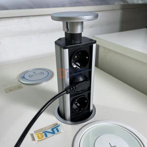 Kitchen Pull Out Socket With 3 EU Power Outlet Custom Module For Smart Home