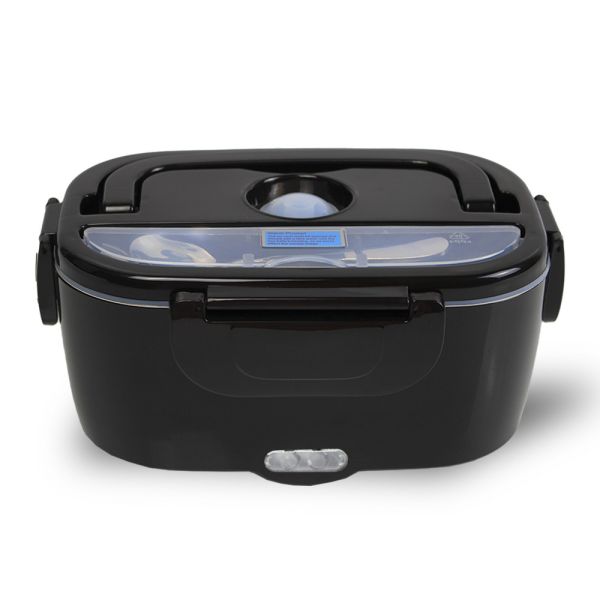 Quality Portable Food Warmer Container Home Electric Lunch Box 1.5L Black 12V 24V wholesale