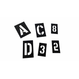 Chemical Resistant And Flexible PVC Stencils For Public 90 Letters 30 Numbers 3