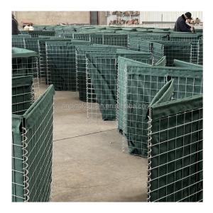 Galvanized Defence Barriers 2x1x1 Flood Protection Barrier Bastion Wall Square