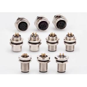 M12 Series Circular Wire Connector Socket 12 pin Rear Screw Panel Mounting