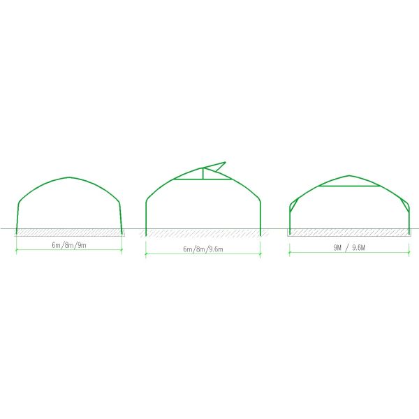 Single Span Tunnel Greenhouse