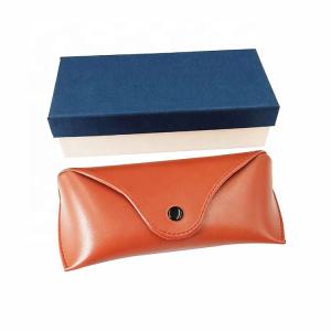 Durable Soft Leather Spectacle Cases And Paper Box For Girls Scratchproof