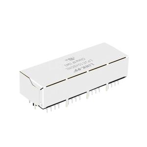 LPJE104BDNL Tab Down Yellow/Green LED 1X4 Port RJ45 Modular Jack Without