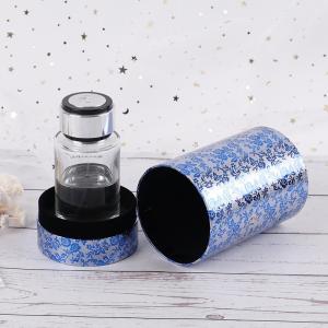 China Cylinder Perfume Bottle Packaging Box Embossing / Glossy Lamination Customized on sale