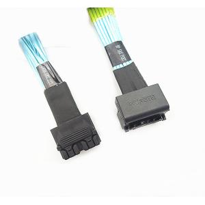 30AWG 72P STR TO 72P Elbow 0.5 Meter Internal SAS Cable