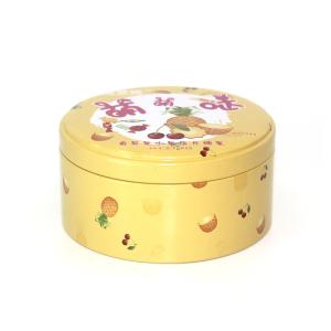 Wholesale Customized Tinplate Biscuit Storage Container Round Metal Box/Can