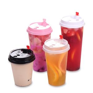U Shape Thick Hard Bubble Tea Cup 700ml 500ml PP Cups For Milk Tea