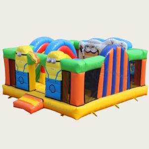 Custom Logo Printed Inflatable Pool Castle Bubble Bounce House with Packing Bag