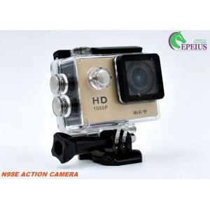 Multi Languages 1080p Hd Wifi Action Camera With Waterproof Case / Lithium