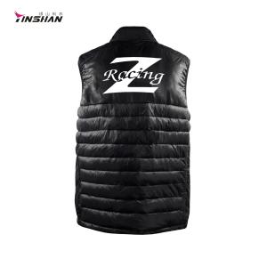 Winter Moto Biker Style Custom Logo Work Wear Uniform Softshell Puffer Vests for