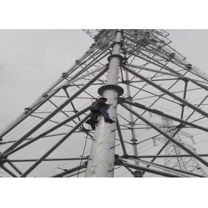 Tubular 220kV Power Distribution Tower , Steel Structure Lattice Cell Tower