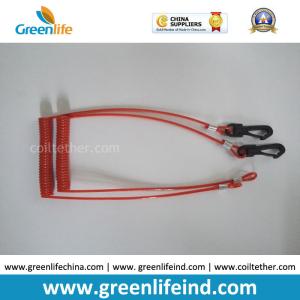 Safety Jet Ski Floating Standard Red Coil Ripcords w/Plastic Hook&Key