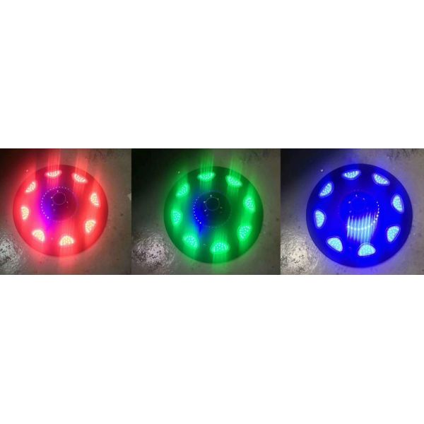 Hitechled 50W Smart RGB UFO all in one solar LED garden light, 360deg lighting