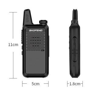 BF-5R Mini Walkie Talkie USB Rapid Charge