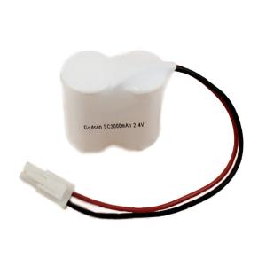 China Nickel Cadmium Battery Pack SC2000mAh 2.4V 500 Times Cycle Life on sale