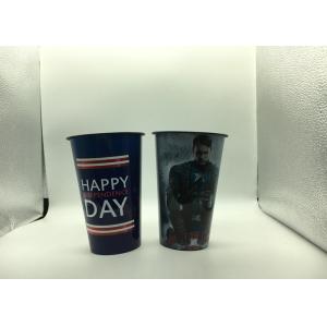 3D Lenticular Plastic Juice Cups 360Ml , Imprintable Plastic Cups 12oz