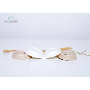 China Disposable Bagasse Lids Future Friendly Lids For Cold  / Hot Drinks on sale