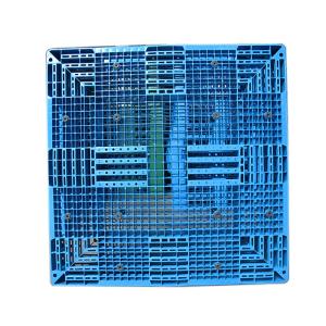 Durable Blue Flat Plastic Pallets Virgin PP Injection Moulded Pallets