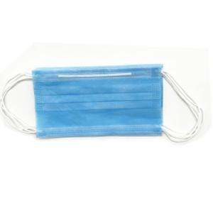 Foldable Disposable 3 Ply Face Mask Earloop Style For Flu Prevention
