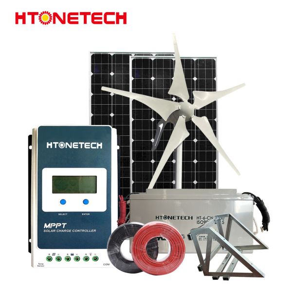 Mono B Grade Grid Connected Solar System With Horizontal Axis Wind Turbine