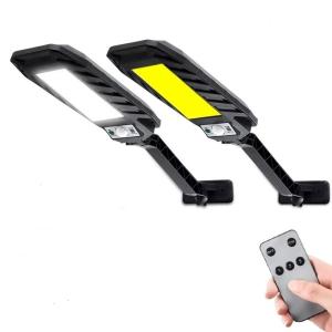 6000-7000K 450LM Solar Pir Security Light With Motion Sensor Remote Control