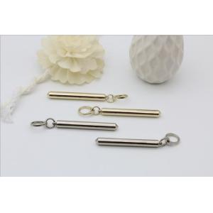 Custom high end shiny gold zinc alloy 53.7 mm metal zipper puller for bags