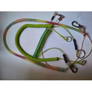 Plastic coated and stainless steel wire spiral cord fishing tool holder spring