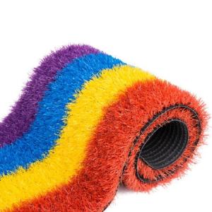 Rainbow lawn turf artificial grass synthetic multifunction artificial grass