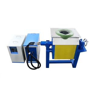 Manual Dumping Gold And Silver Smelter Medium Frequency Induction Melting