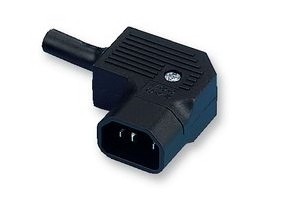 IEC 60320 Cable Mount AC Electrical Plug JA-2233-2 10A 250VAC 3PIN Screw Inlet