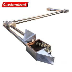 China Customized stainless steel tube chain conveyors are suitable for grain, fertilizer, and feed transportation in space-saving applications. on sale
