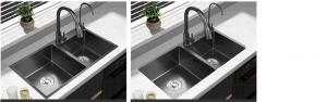 Cheap Small Deep Double Basin Kitchen Sink Stainless Steel 350X390mm for sale