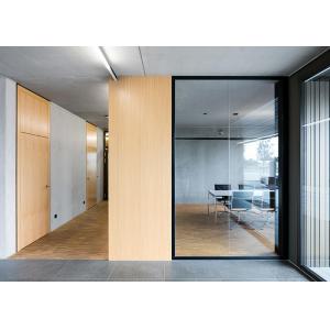 Durable partition optional color with wood grain Solid partition 108mm thickness frame