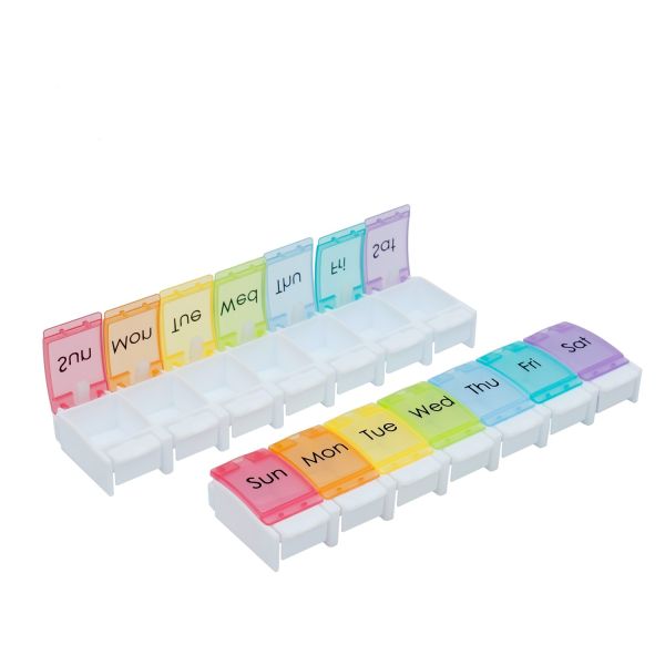 Quality Medicine case Weekly Pill Organizer Cases Daily Pill Box 7 Cases Hold Vitamin wholesale