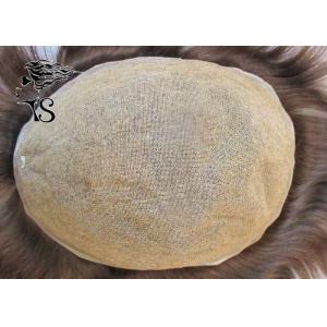 Fine Welded Mono Base Toupee Hair Replacement System Brown Straight Style