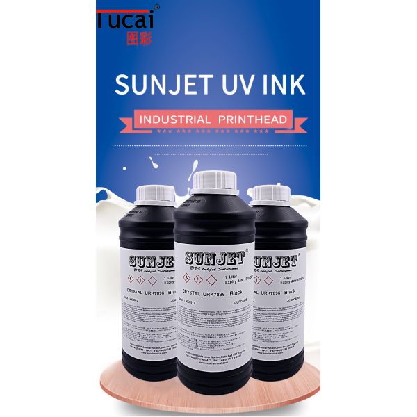 Sunjet UV Inkjet Ink For Uv Ricoh Gen5 Konica Industrial Printhead Solvent Based Printing Inks