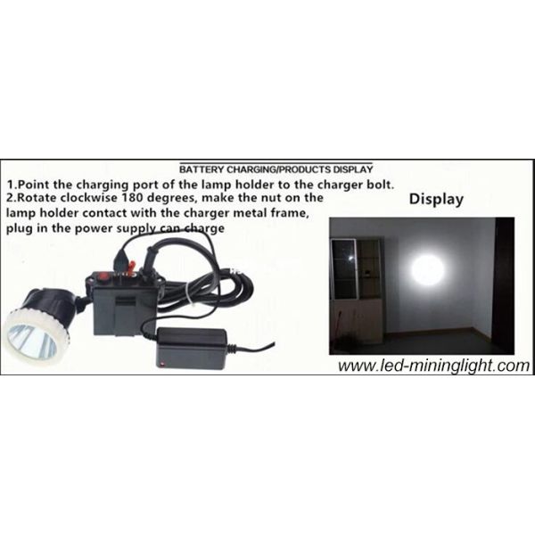 Portable11.Ah 50000LUX LED Mining Cap Lamp Rechargeable For Hunting